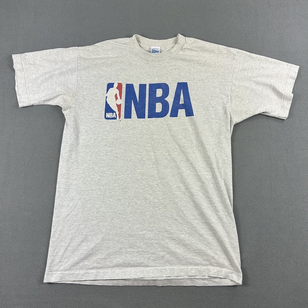 Vintage NBA Shirt Mens XL Gray Salem Sportswear Basketball DirecTV Logo 90s‎ Tee